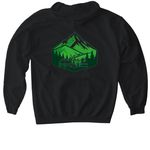 Mountaineer Gear!, a Black Gildan Softstyle Pullover Hoodie (back-view)