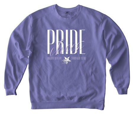 BTMSAW Crewneck / Adult + Youth Tee, a Violet Comfort Colors Crewneck Sweatshirt