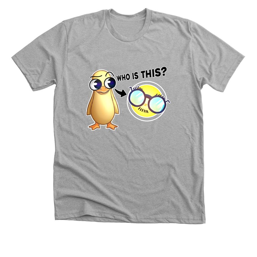 WHO IS THIS? ?, a Athletic Heather Premium Unisex Tee