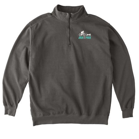 Jack and the Pack logo, a Pepper Comfort Colors Quarter Zip Pullover