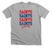 When The Saints Go Marchin' In, a Athletic Heather Premium Unisex Tee