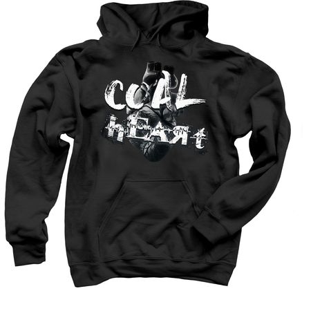 Coal Heart (No Borders), a Black Pullover Hoodie