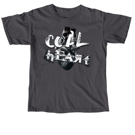 Coal Heart (No Borders), a Graphite Comfort Colors Unisex Tee