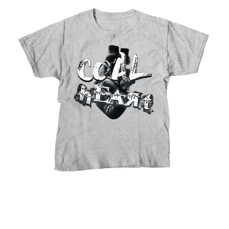 Coal Heart (No Borders), a Sport Grey Youth Unisex Tee