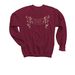 Sparrow, Kids Tee and Sweatshirt, a Maroon Youth Crewneck Sweatshirt