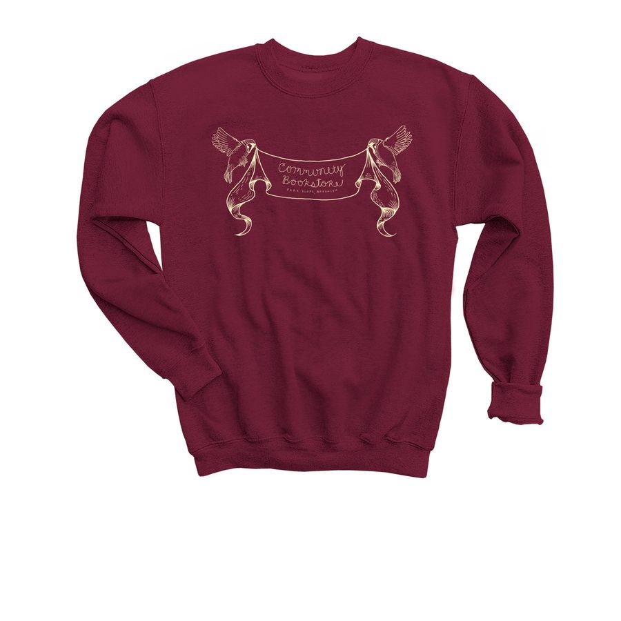 Sparrow, Kids Tee and Sweatshirt, a Maroon Youth Crewneck Sweatshirt