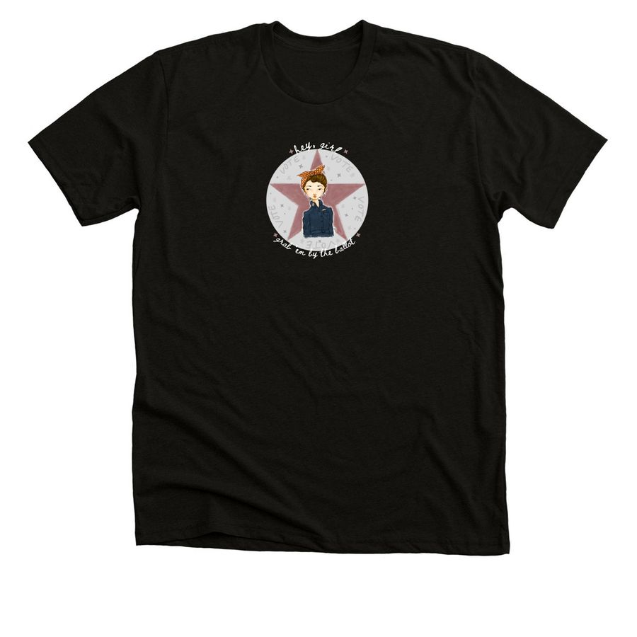 Grab 'em by the ballot!, a Solid Black Blend Premium Unisex Tee