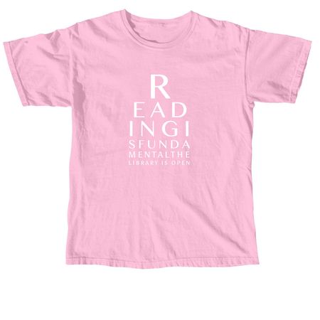 READING Eye Exam, a Blossom Comfort Colors Unisex Tee