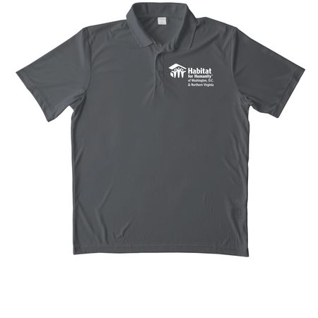 Habitat Polo, a Iron Grey Unisex Performance Polo