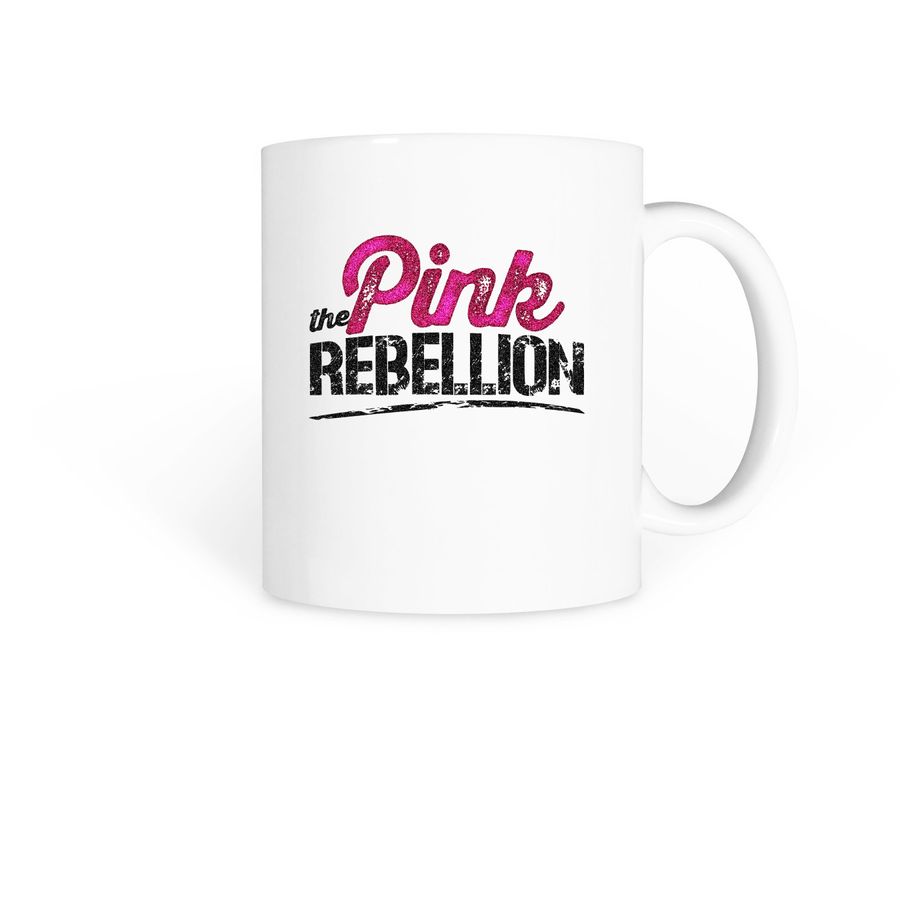 Pink Rebellion Mug, a White Coffee Mug