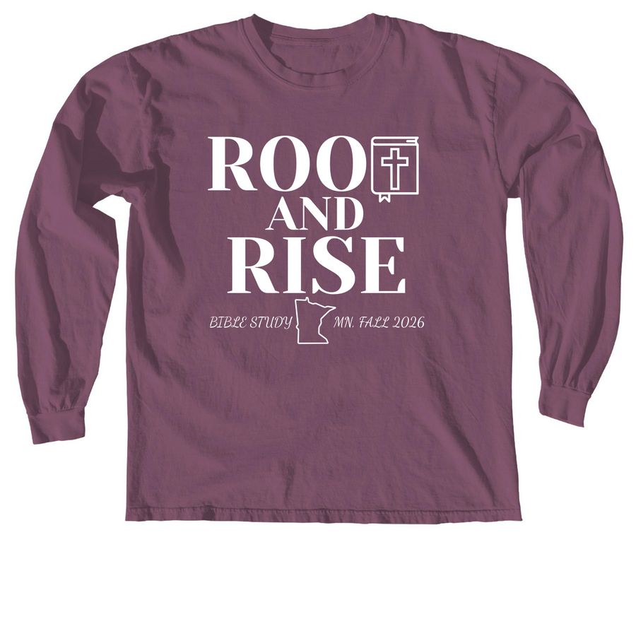 Root and Rise Bible Study&nbsp;, a Berry Comfort Colors Long Sleeve Tee