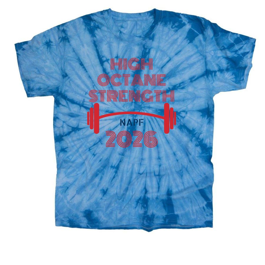 High Octane Strength, a Baby Blue Classic Tie Dye Tee