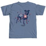 4th of July&nbsp;, a Blue Jean Comfort Colors Unisex Tee (back-view)