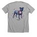 4th of July&nbsp;, a Athletic Heather Premium Unisex Tee (back-view)