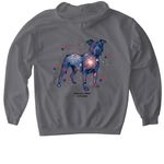 4th of July&nbsp;, a Charcoal Gildan Softstyle Pullover Hoodie (back-view)