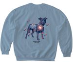 4th of July&nbsp;, a Stone Blue Softstyle Crewneck Sweatshirt (back-view)