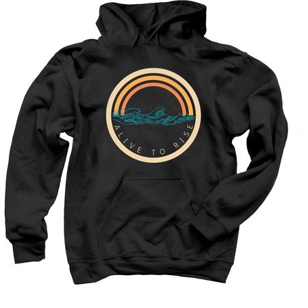 Alive To Rise, a Black Pullover Hoodie