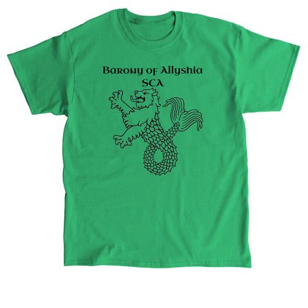 Allyshians, a Irish Green Classic Unisex Tee (back-view)