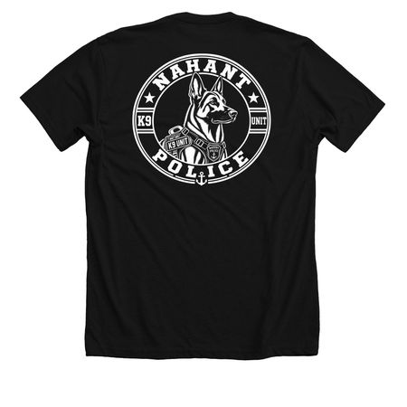K9 ZIBIT, a Solid Black Blend Premium Unisex Tee (back-view)