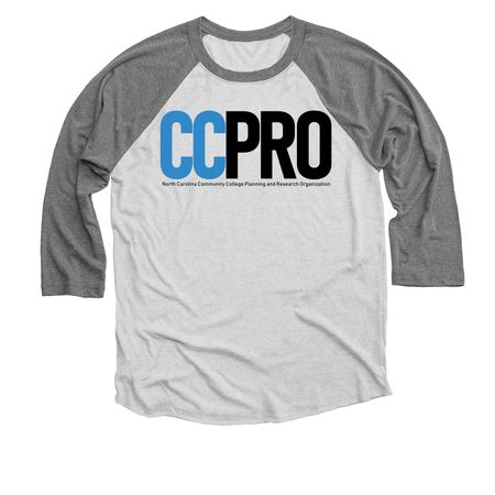 CCPRO Shirts, a Premium Heather and Heather White 3/4 Sleeve Baseball Tee