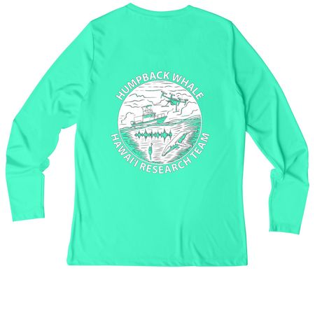 Whale Research Fieldwork Gear, a Bright Seafoam Women's UV Performance Long Sleeve Tee