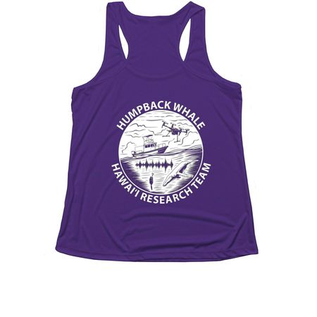 Whale Research Fieldwork Gear, a Purple Women's Performance Tank