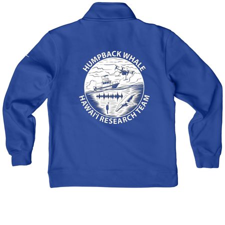 Whale Research Fieldwork Gear, a Game Royal Nike Club Fleece Half Zip Pullover