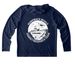 Whale Research Fieldwork Gear, a True Navy UV Performance Long Sleeve Hoodie (back-view)