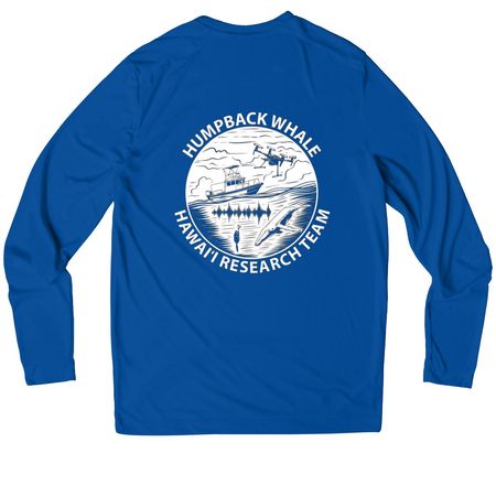 Whale Research Fieldwork Gear, a True Royal UV Performance Long Sleeve Tee
