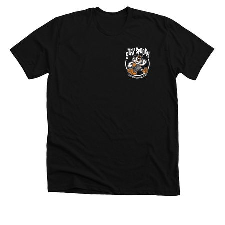 Stay Spooky, a Solid Black Blend Premium Unisex Tee