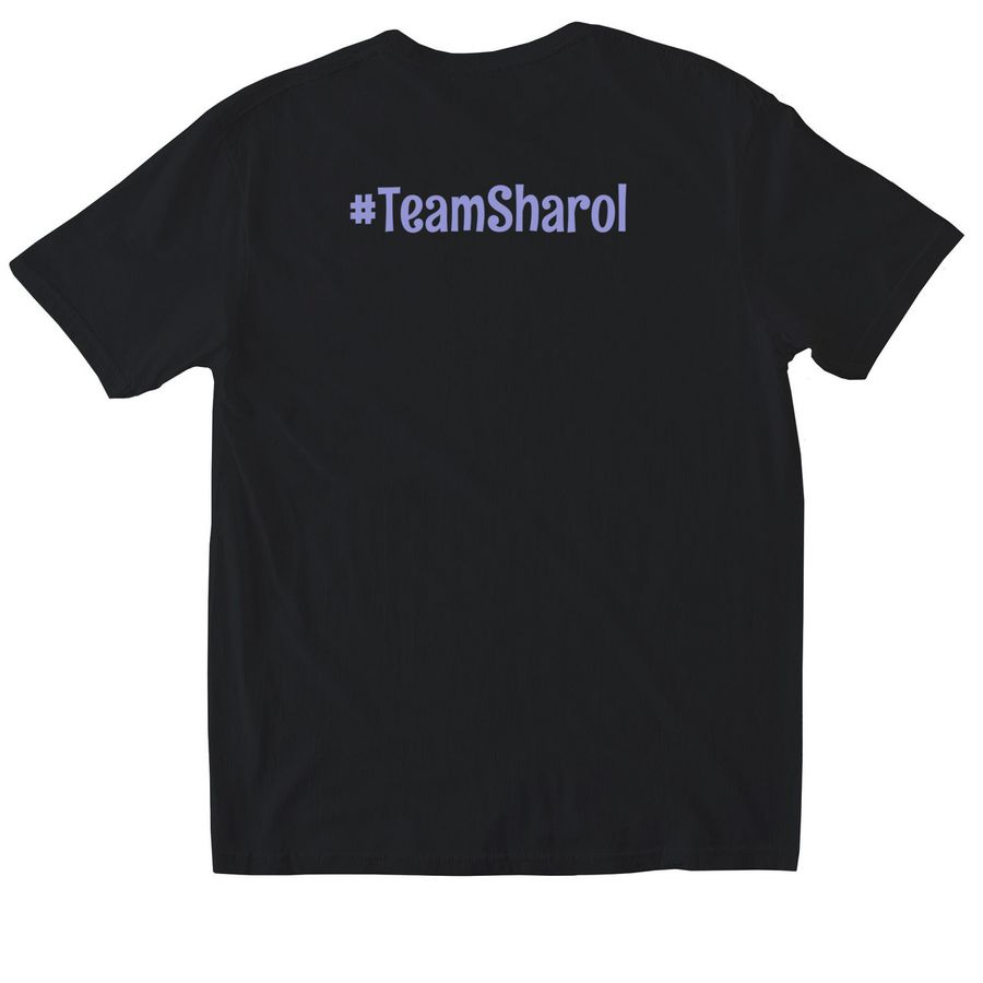 Sharol's Support Squad, a Black Softstyle Cotton Tee (back-view)