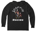 Adaptive Racing&nbsp;, a Space Black Allmade Eco Triblend Hoodie Tee (back-view)