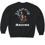 Adaptive Racing&nbsp;, a Black Softstyle Crewneck Sweatshirt (back-view)