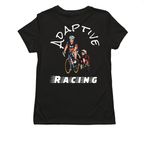 Adaptive Racing&nbsp;, a Deep Black Allmade Eco Triblend Women?s Tee (back-view)