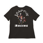 Adaptive Racing&nbsp;, a Black Women?s Relaxed Cotton Tee (back-view)