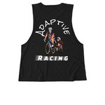 Adaptive Racing&nbsp;, a Deep Black Allmade Eco Triblend Women?s Muscle Tank (back-view)