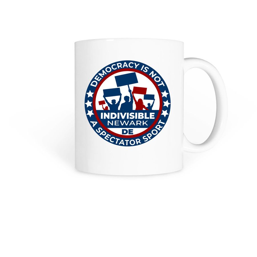 Wake Up and Participate!, a White Coffee Mug