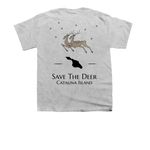 Coalition to Save Catalina Island Deer, a Sport Grey Youth Unisex Tee (back-view)