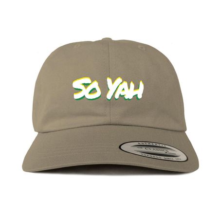 So Yah Cap, a Khaki Printed Classic Baseball Cap