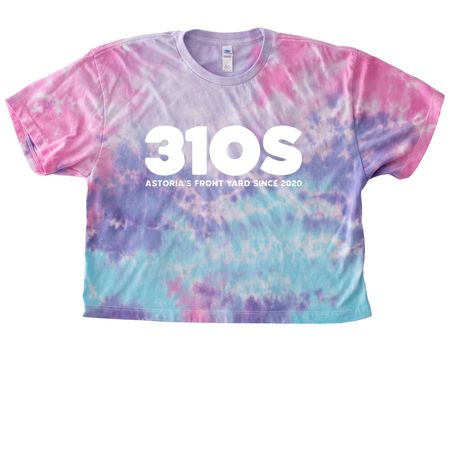 Astoria's Front Yard Since 2020, a Cotton Candy Women's Tie Dye Cropped Tee