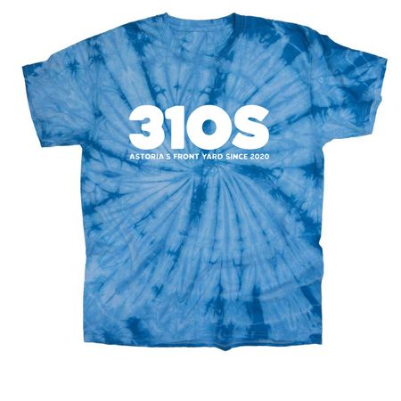 Astoria's Front Yard Since 2020, a Baby Blue Classic Tie Dye Tee