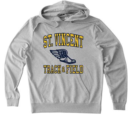 STV Track & Field Vintage - 2026, a Granite Grey Heather Allmade Organic French Terry Pullover Hoodie