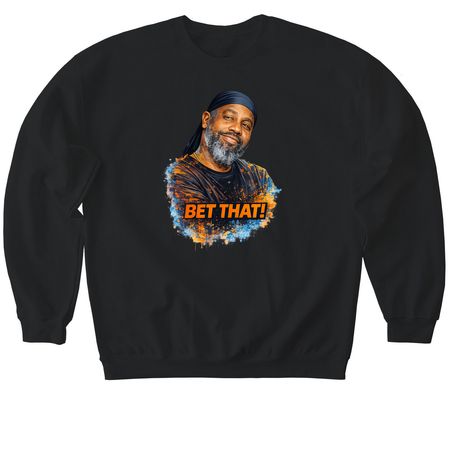 Bet That!, a Black Softstyle Crewneck Sweatshirt