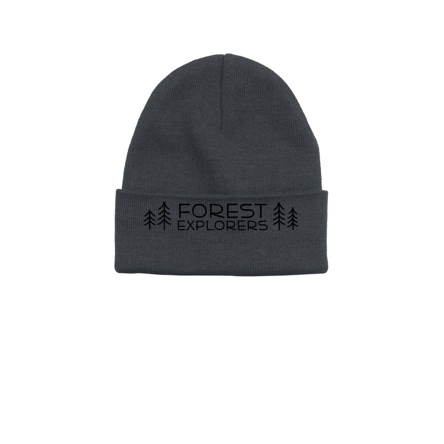 Forest Explorers, a Heather Grey Printed Base Camp Beanie
