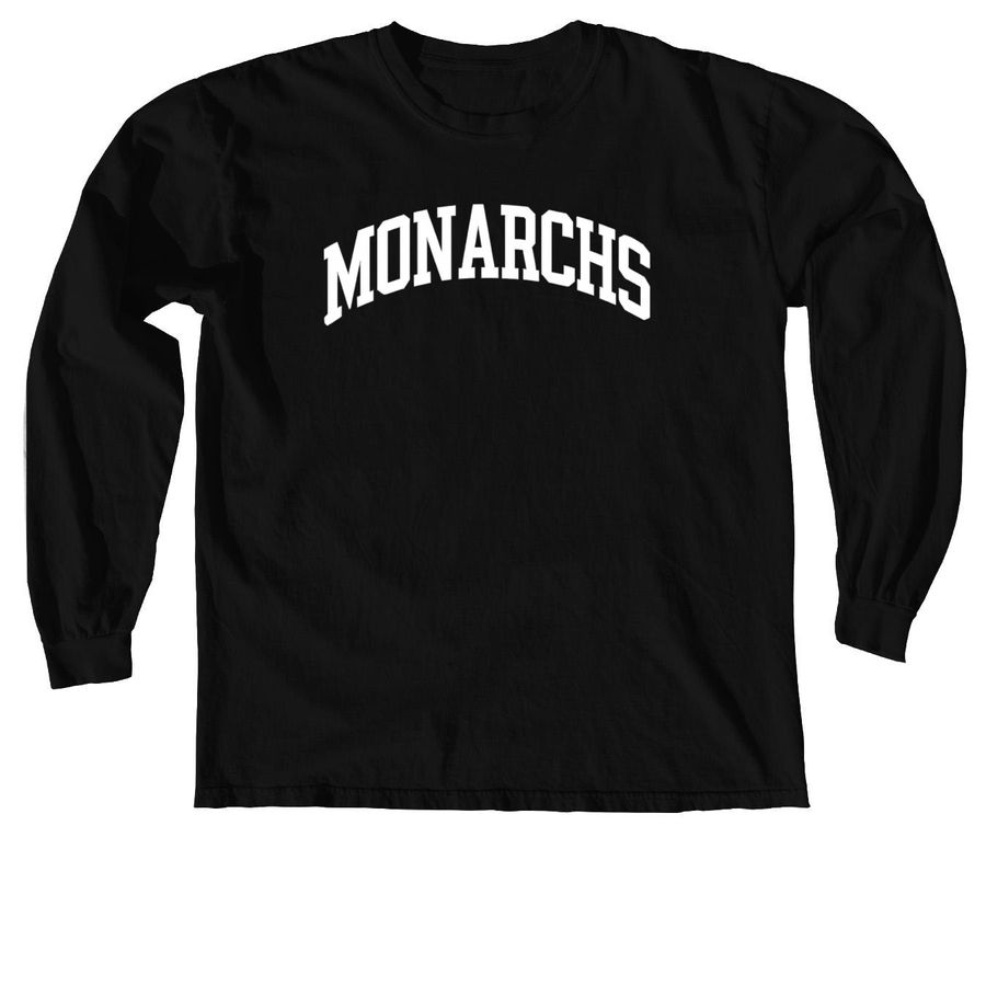 MONARCHS LONG SLEEVE, a Black Comfort Colors Long Sleeve Tee