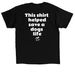 Save A Life, a Black Classic Unisex Tee (back-view)