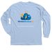 NimboStratusAI, a Light Blue Classic Long Sleeve Tee (back-view)
