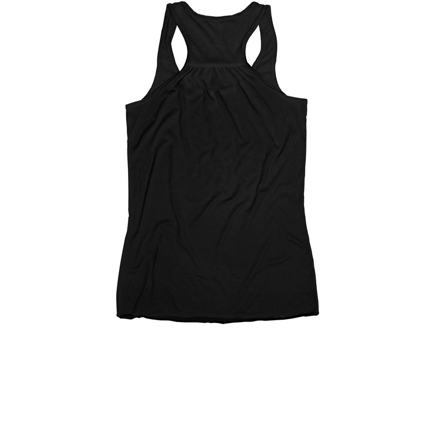As Above, So Meow Tanks, a Black Women's Racerback (back-view)