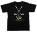 Club Parkies Tournament Swag, a Black Comfort Colors Unisex Tee (back-view)