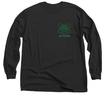 20 Years of Happys, a Black Classic Long Sleeve Tee